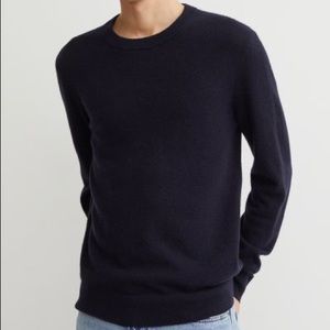 H&M Navy Cashmere Sweater XL Blue